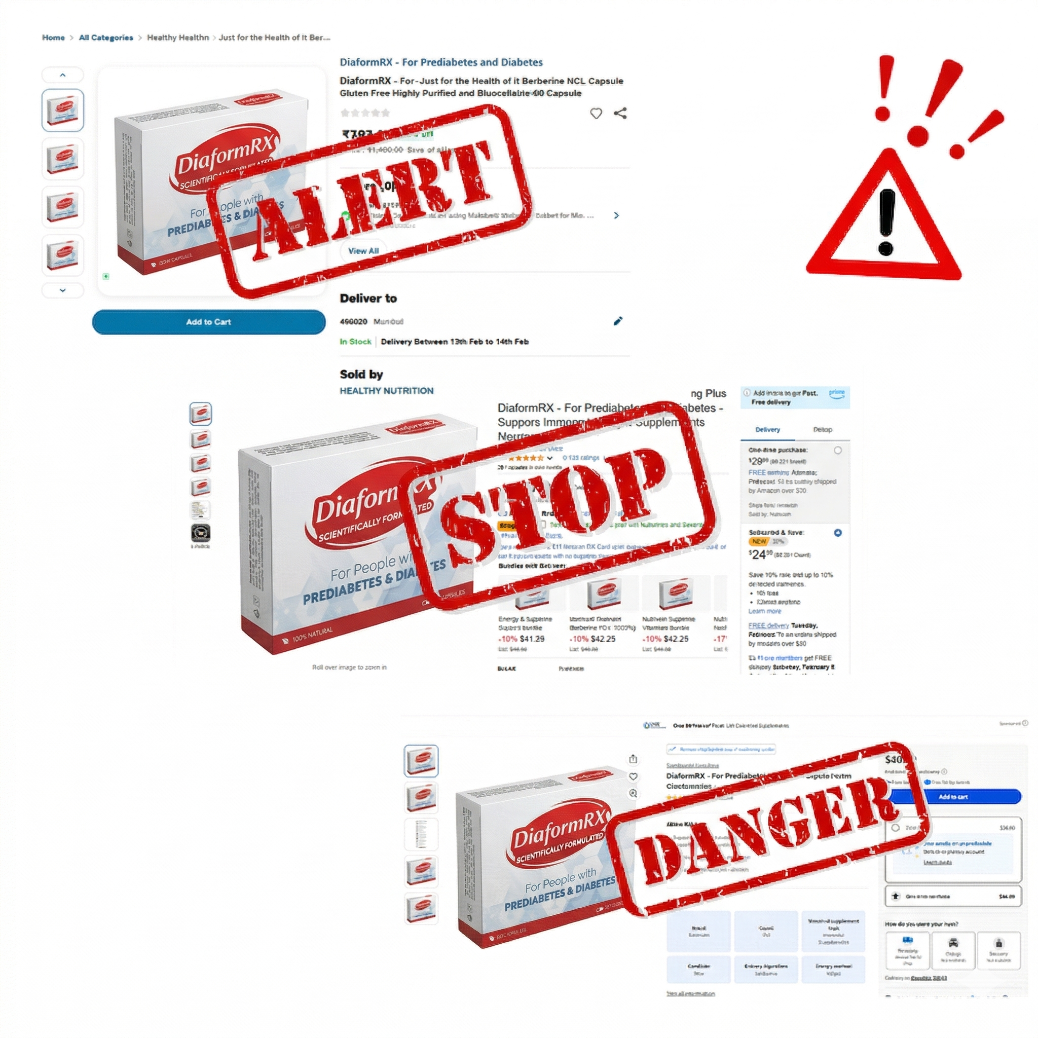 Betrugswarnung DiaformRX